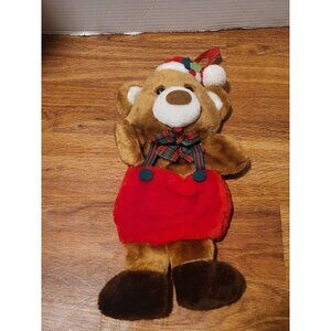 SANTA'S BEST TEDDY BEAR BY‎ RENNOC CHRISTMAS STOCKING HANGING DECOR, VINTAGE